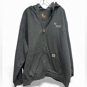 Carhartt Vintage Men’s Green Heather Full-Zip Sweatshirt Size 3X